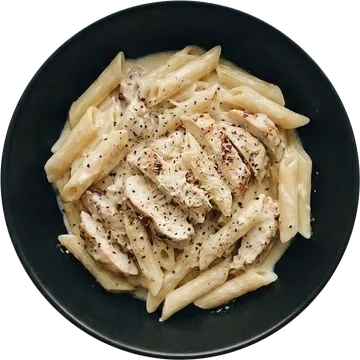 Chicken Alfredo bowl